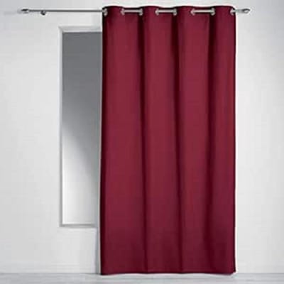 Katoen Gordijn - Panama Gordijn - Woonkamer Decoratie - 100% Katoen - 140 x 240 cm - Bordeaux