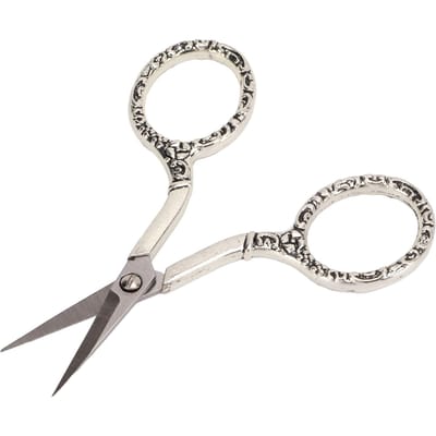 Naaischaar Vintage Ketting Zilver Bauhinia Roestvrij Staal Puntig Klein Naaien Borduurschaar Met Hoes white