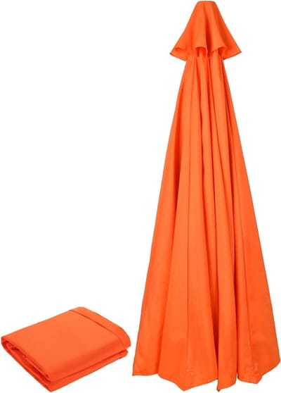 Parasolhoes Vervanging - Hoes Terrasparasol - Buiten Beschermen - Waterdicht Polyester - 3 Meter - Oranje