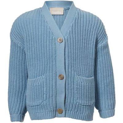 LUPILU Gebreid baby vestje (Blauw, 50/56)