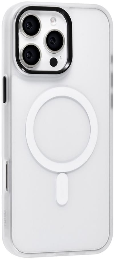 TUNIQ telefoonhoesje voor Apple iPhone 16 Pro Max - MagSafe siliconen backcover - Wit