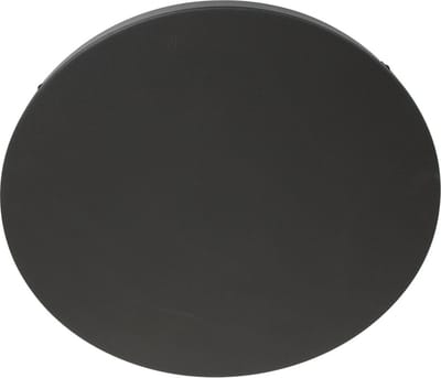 Plafondplaat Ø 50 cm - zonder gaten - zwart