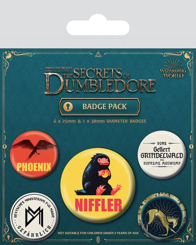 Harry Potter - Fantastic Beasts the Secrets of Dumbledore World - Button set