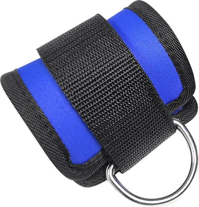 Fitness enkelband | enkelband fitness | enkelband sport | fitness enkel strap | ankle strap | ankle strap fitness | ankle strap sport | ankle cuff | enkelband met ring | enkelband met d ring | Blauw