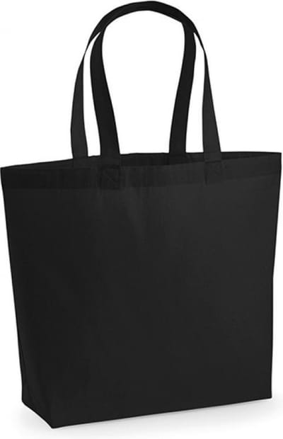 Westford Mill Premium Cotton Maxi Bag WM225 - Black - 35 x 39 x 13,5 cm