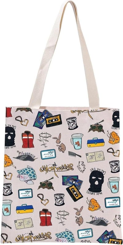 Allecto Plus - Gele-jasjes Tote Bag voor Drama Fans - Psychologische Thriller Serie Fan Cadeau