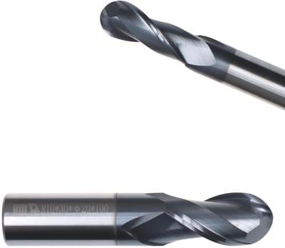 Radiusfrees Kogelfrees - Eindfrees Bolkop - Metaal Bewerken - Hoge Randstabiliteit - Ø16 / R=8 / 100mm - Metaal