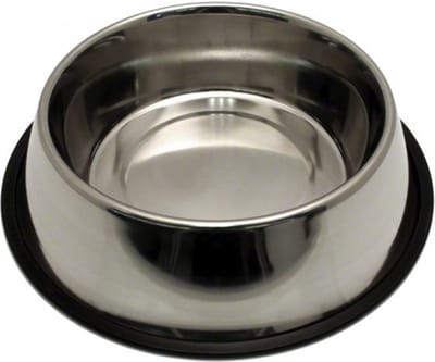 Croci inox eetkom voor honden max 0.950l antislip rubber . zeer goed te onderhouden vaatwas 30° of gewoon in een sopje