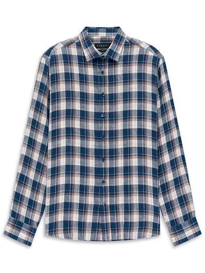 Overhemd Modern Fit Van Bugatti blauw