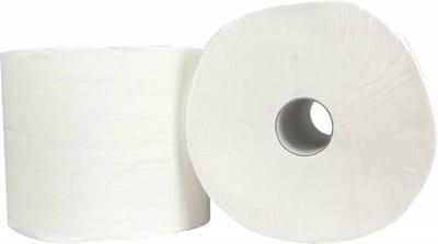 Industrieel Poetspapier ± 27 cm × ± 400 m – 2-laags, Wit & Sterk | Cellulose