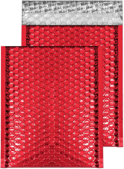 Duurzame Bubbelenveloppen Peel & Seal 100 Stuks C5+ Feestelijk Rood