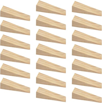 Triangulaire Houten Wedges - 20 Stuks voor Deuren en Meubels, Perfect voor DIY Projecten en Installatie Accessoires
