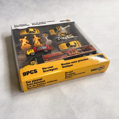 Gearbox - car playset geel - autospeelset