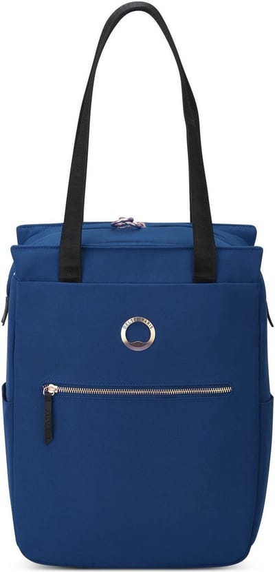 DELSEY PARIS Schoudertas Vrije tijd rugzak met laptopvak Securstyle Tote 14L Darkblue Donkerblauw