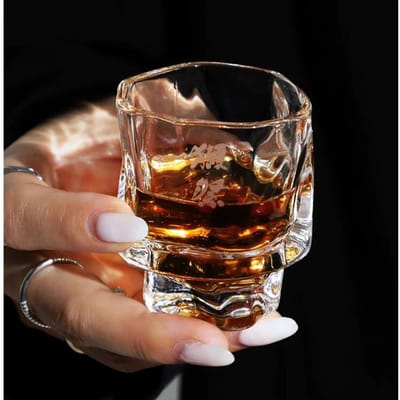 Japanse Keuken Beroemd Ontwerp Onregelmatige Kunst Dassai Sake Glas Kristallen Vodka Spirit S Glas Whiskeybeker Brandy Likeur Snifter 70ml brown