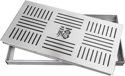Putdeksel Afvoer - Riool Deksel - Veilige Afwatering - Versterkte Ribben Onderkant - 30x60x3cm - Zilverkleurig