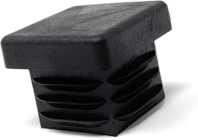 10x Vierkante Buisstop met Lamellen voor Buismaat 20x20 mm
