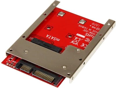 StarTech.com mSATA SSD Aan 2.5in SATA AV / multimedia paneel Converter