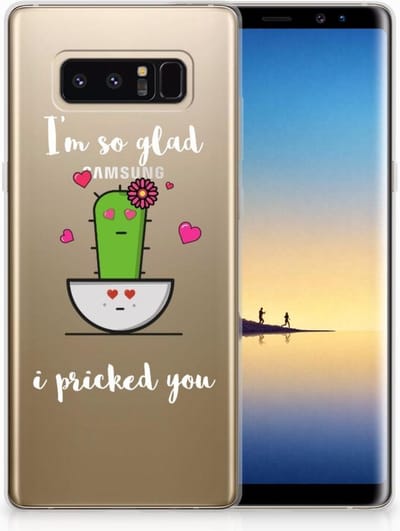 TPU Hoesje voor Samsung Galaxy Note 8 Telefoonhoesje met Naam Cactus Glad