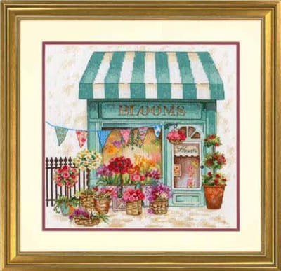 Dimensions Blooms Flower Shop borduren (pakket)