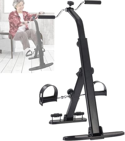 Pedaaloefenfiets - Rehab machine - Zittend trainen - Hoogte verstelbaar - 6.5 kg - Zwart