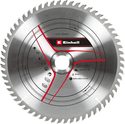 Cirkelzaagblad 254x30 voor trekkap-verstekzagen - 60 tanden - snijbreedte 32 mm - Ø 254 mm - zaagaccessoires