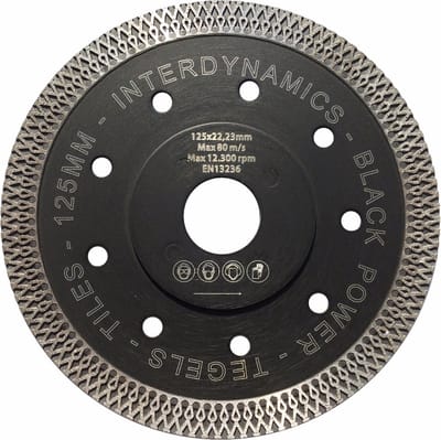 Blackpower diamantzaagblad - 125x22,23mm - droog en nat - 308125