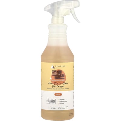 Kin+Kind, Nettoyant pour Urine + Taches + Odeurs, pour Bois Dur + Sols, Parfum Agrumes, 32 fl oz (354 ml)