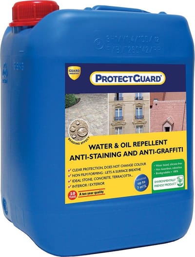 Slijtvaste impregneer voor opritten, terrassen, steen, natuursteen, klinkers, ...  - ProtectGuard 5L