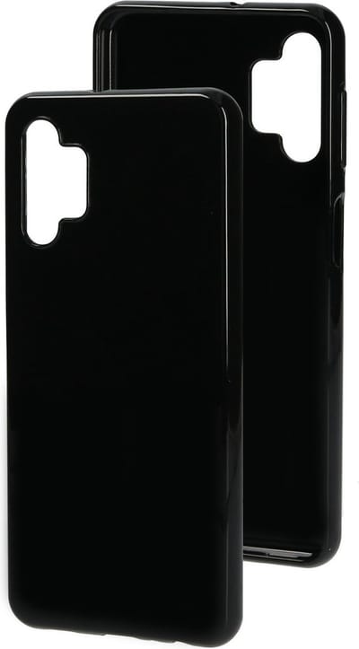 Mobiparts hoesje geschikt voor Samsung Galaxy A32 5G - Zacht TPU - Schokabsorberend TPU - Grip Coating - Zwart