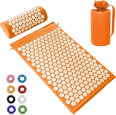 Acupressuurmat en kussenset - Acupunctuurmat Spike - Yogamat voor massage - Wellness - Ontspanning en spanning - Ontspanning na het sporten met draagtas