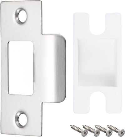 Sluitplaat voor Deurkozijn 70mm RVS 201 Zilver Incl. Schroeven