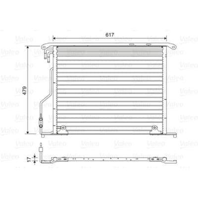 Condensator, airconditioning VALEO 814434