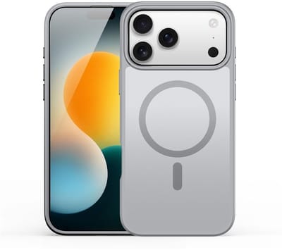 Dux Ducis Yind Geschikt voor iPhone 17 Pro hoesje - slanke backcover met magnetisch ondersteuning - Grijs