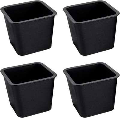 4 Stuks 3 Inch Plastic Bedpoten, Antislip Voeten voor Meubels, Verhogende Kussens voor Stoelen, Banken en Tafels