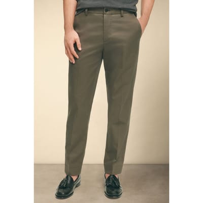 Brooks Brothers Slim Fit Advantage Stretch Chino Grey Größe: W44L34 | Chinos Outlet | Herren | Grau