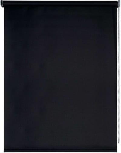 Storesdeco - Opaco Moon rolgordijn, Blackout rolgordijn Zwart, 45x180 cm