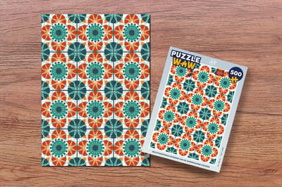 Puzzel Een symmetrisch patroon van de Marokkaanse Mozaïek - Legpuzzel - Puzzel 500 stukjes