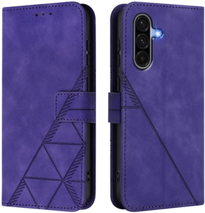 Hoes - Etui - Tas geschikt voor Samsung Galaxy A37 - A36 - A56 - Met Schouder - Draagkoord - Paars