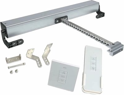 Automatische Vensteropener - Elektrische Ketting - Ramen Openen - Met Afstandsbediening - Slag 300mm - Zilver