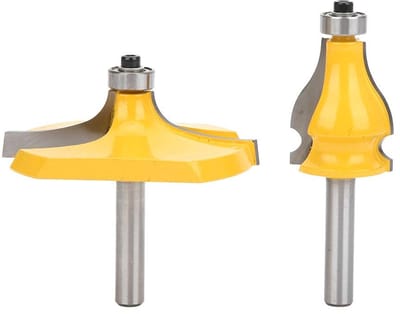 Dailygoods- Freesbitset 2-delig - 8 mm Schacht - Tafelrandfrees - Houtbewerkingsfrees - Kwaliteitsproducten - Perfectie in productie - Freesbit