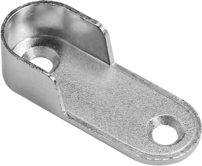 FSW-Products - Kastroededrager Chroom 40x19x2 mm - Beugel Kledingkast - Gordijnroede - Kledingroeden