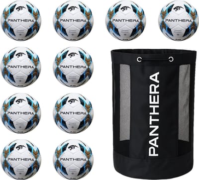 Panthera - Kunstgras voetbal - Campo school - Set van 10 - Inclusief ballentas - Maat 5 - Voetballen - AG voetbal - Artificial Grass
