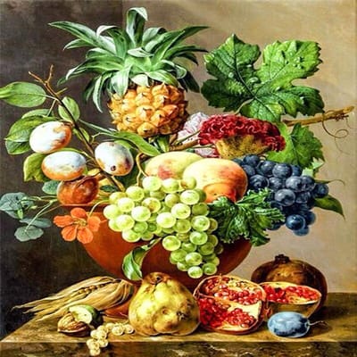 Diamant Borduurwerk Alle Soorten Fruit Diamant Kruissteek Ronde Diamant Schilderij 40x40CM