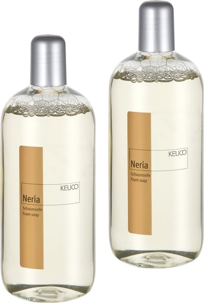 KEUCO Schuimzeep set van 2, geur Neria, inhoud 2 x 500 ml, pH-neutraal, geschikt voor schuimzeepdispenser Elegance (16049 en 11653), plan (14957)