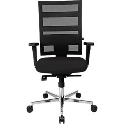 Bureaustoel Topstar SITNESS X-PANDER Plus, synchroonmechanisme, 3D zitting, gaas-look, zwart