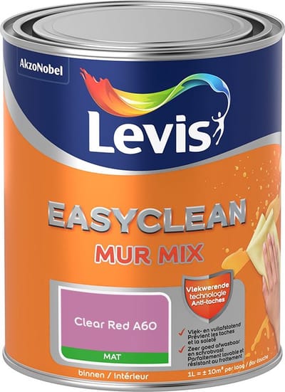Levis - Easyclean Mur Mat Mix - Clear Red A60 - Mengverf - 1 L