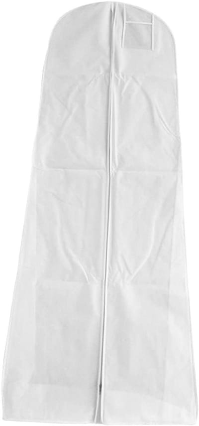 Bruidsjurk Opberghoes - Kleding Beschermer - Bruiloft Voorbereiding - Ademende Stof - 170x50x40 cm - Wit