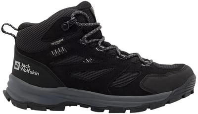 Jack Wolfskin Vojo Tour Texapore Mid Wandelschoenen Zwart EU 33 Jongens,Meisjes