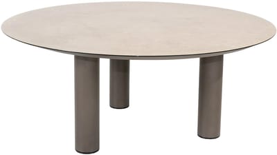Donato low dining tuintafel met 3 poten 160xH69 cm printed ceramic terre Taste 4SO